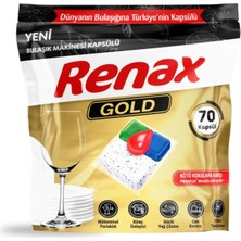 Renax Gold Bulaşık Makinesi Kapsül 70 Ad.