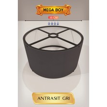 Lovesta Home Antrasit Gri Lambader Başlığı 35 cm Mega Boy