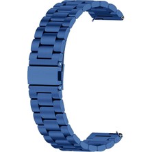 Caseonn Huawei Watch Gt 7 46MM Kordon Paslanmaz Çelik Metal Kayış Lacivert