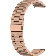 Caseonn Huawei Watch Gt 7 46MM Kordon Paslanmaz Çelik Metal Kayış Rose Gold