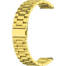 Caseonn Huawei Watch Gt 7 46MM Kordon Paslanmaz Çelik Metal Kayış Gold
