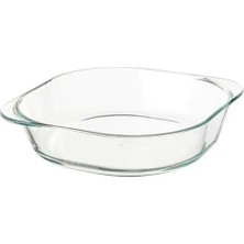 IKEA Följsam Fırın-Servis Kabı , Cam, 24,5X24,5 cm