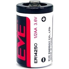 Pileli Store Eve ER14250 1/2AA Size 3.6V 1200 Mah Şarjsız Li-Socl2 Lithium Pil