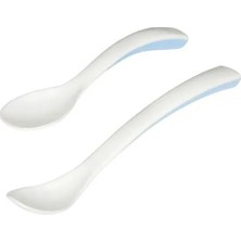 IKEA Börja Mama Kaşığı , Beyaz-Mavi, 2 Adet