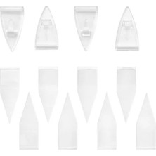 IKEA Näsbjörn Yapışkanlı Kanca , Şeffaf, 4 Kanca & 8 Bant