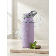 Tohana H2O Deri Kılıflı Pipetli 500 ml Cam Matara – Sağlıklı Sporcu Suluğu ve Su Şişesi