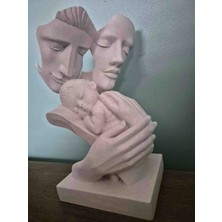 Layer Forge 3D Anne Çocuk Biblosu Dekoratif Heykel – Anne ve Bebek Figürü – Aile ve Sevgi Temalı 3D Dekorasyon