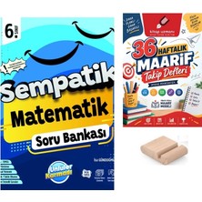 Ünlüler Karması 6.sınıf Matematik Sempatik Soru Bankası+Telefon Tutucu+Maarif Defteri