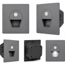 Cata CT-5170BG Sensörlü Koridor Aydınlatması LED Basamak Armatürü Beyaz Işık Gri