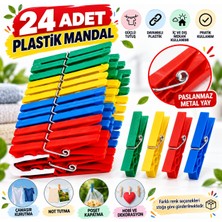 GEEN Plastik Mandal Seti Çamaşır Mandalı 20 Adet
