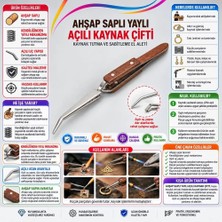 Ahşap Saplı , Yaylı Açılı Kaynak Çifti