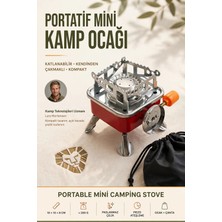 Transformacion Portatif Mini Kamp Ocağı Katlanabilir Gazlı Kamp Pürmüzü Çakmaklı Açık Hava Ocağı  723726