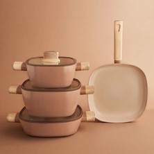 Karaca Swiss Crystal Mocha 7 Parça Tencere Seti
