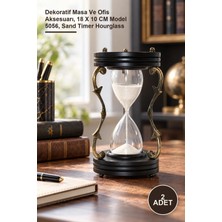 Yenilig 2 Adet Pirinç Kumsaati – Dekoratif Masa ve Ofis Aksesuarı, 18 x 10 cm Model 5056, Sand Timer Hourglass