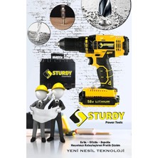 Maison Luré Akülü Vidalama Professıonel Tools 58V 8AH Metal Şanzıman Çift 27PRÇ