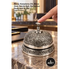 Yenilig 5 Adet Pirinç Resepsiyon Çanı – Pirinç Karşılama Zili, Masa Üstü Servis Bell, Reception Desk Bell SL780