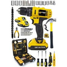 Maison Luré Akülü Vidalama Japon Technology 58V8AH Lion Darbeli Çift Akülü Metal Şanzuman Matkap 99 Pa