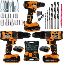 Maison Luré Akülü Vidalama Professıonel Tools 58V 8AH Metal Şanzıman Şarjlı Çift 27PRÇ
