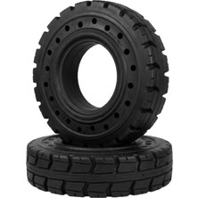 6X50-10 Siyah Delikli Solidlas Segmanlı Dolgu Forklift Lastiği