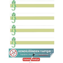 Pi Papers Statik Kağıt Kılavuz Çizgili Dinazorlu Çocuk Eğitim Panosu Yaz-Sil Özellikli 56X100 cm