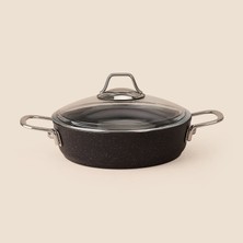 Matmel Siyah Inci Granit Karnıyarık Tenceresi - 22 cm
