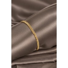 Serelya cm 14K Gold Renk Zincir Model Kadın Bileklik