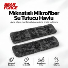 Robeve Bear Force Mıknatıslı Mikrofiber Su Tutucu Havlu – Yüksek Su Emici Boya Dostu Araç Kurulama ve Damlama Önleyici Detailing Havlusu, Ayna Altı ve Metal Yüzeyler Için