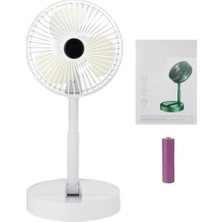 Lovesta Home Katlanır Teleskopik Zemin Fanı Yaz Sessiz Masaüstü USB Şarj Edilebilir Taşınabilir Mini Fan