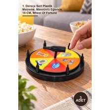 Yenilig 3 Adet Çarkıfelek Oyunu – 1. Derece Sert Plastik Malzeme, Masaüstü Eğlence, 15 Cm, Wheel Of Fortune