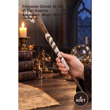 Yenilig 4 Adet Sihirli Asa – Polyester Gövde 36 cm El Tipi Kostüm Aksesuarı, Magic Wand