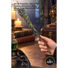 Yenilig 3 Adet Polyester Sihirli Asa – 24 cm Polyester, Sahne ve Kostüm Aksesuarı, Magic Wand, Trick Wand ALK2388