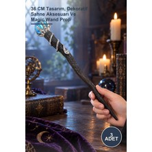 Yenilig 3 Adet Polyester Sihirli Asa – 36 cm Tasarım, Dekoratif Sahne Aksesuarı ve Magic Wand Prop