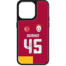 iPhone 13 Pro Uyumlu Galatasaray Victor Osimhen Parçalı Forma Imzalı Cam Lisanslı Telefon Kılıfı