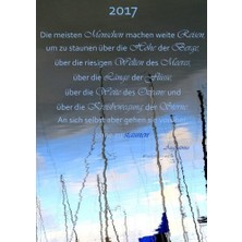 Createspace Kalender 2017 - "die Meisten Menschen Weite Reisen (...) An Sich Selbst Aber Gehen Sie Vorüber, Ohne