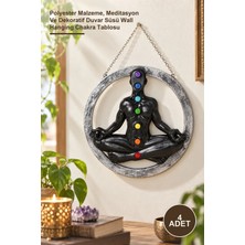 Yenilig 4 Adet 7 Chakra Duvara Asmalı Pano – Polyester Malzeme, Meditasyon ve Dekoratif Duvar Süsü Wall Hanging Chakra Tablosu