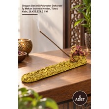 Yenilig 5 Adet Tütsülük – Dragon Desenli Polyester Dekoratif Iç Mekan Incense Holder, Tütsü Kabı, 28.4x5.5x6.2 cm