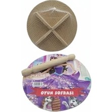 24CM Resimli Ahşap Oyun Sofrası Ekmek Tahta (5468)