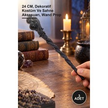 Yenilig 3 Adet Polyester Sihirli Asa – 24 Cm, Dekoratif Kostüm ve Sahne Aksesuarı, Wand Prop