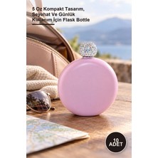 Yenilig 10 Adet Paslanmaz Çelik Matara – 5 Oz Kompakt Tasarım, Seyahat ve Günlük Kullanım Için Flask Bottle
