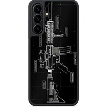 BG AKSESUAR Samsung Galaxy S25 Fe Uyumlu Taktiksel Desenli Kamera Korumalı Darbelere Dayanıklı Kılıf