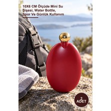 Yenilig 2 Adet Paslanmaz Çelik Matara – 10X6 cm Ölçüde Mini Su Şişesi, Water Bottle, Spor ve Günlük Kullanım