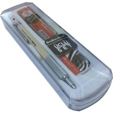 Scrikss Graphx 3'lü Set Mekanik Kurşun Kalem Silgi Min Beyaz 0.5 mm