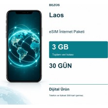 Laos Esım Internet Paketi 3 GB 30 Gün