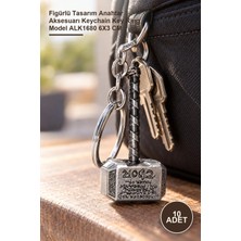 Yenilig 10 Adet Thor Çekici Anahtarlık – Figürlü Tasarım Anahtar Aksesuarı Keychain Key Ring Model ALK1680 6x3 cm