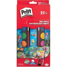 Pritt 21'li Suluboya Seti Renkli Boyalar Eğlenceli Sanat İçin Ölçüler