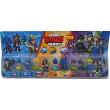 PopŞeker Brawl Stars 6 Karakterli Toplam 16 Parça Brawl Star Figürleri Seti