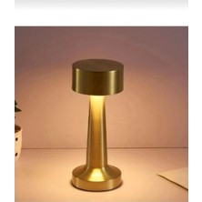 Dabhome Masa Üstü Ledli Lamba - Abajur Gece Lambası - Restorant Kafe Cafe Masa Lamba Şarjlı LED Lamba 20CM