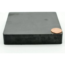 Dünya Magnet Mıknatıs, 100MM x 100MM x 20MM Büyük Güçlü Ferrit Kömür Seramik Magnet Mıknatıs