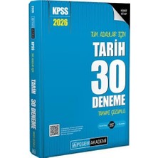 Pegem Akademi Yayıncılık 2026 Kpss Tüm Adaylar Için Tarih 30 Deneme Tamamı Çözümlü