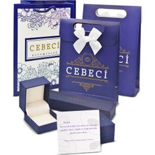 CEBECİ Cebeci 14 Ayar Taşlı Tragus Altın Küpe